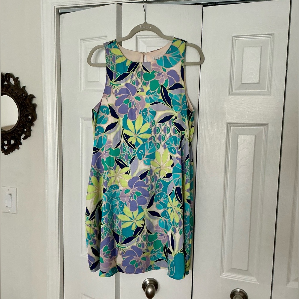 Nicole Miller Silky Mod Swing Dress